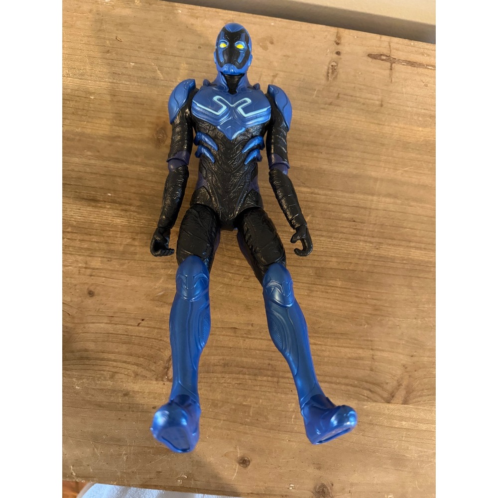 DC Comics Blue Beetle Action Figure 12 Inch Articulated Movie Hero Blue Black
